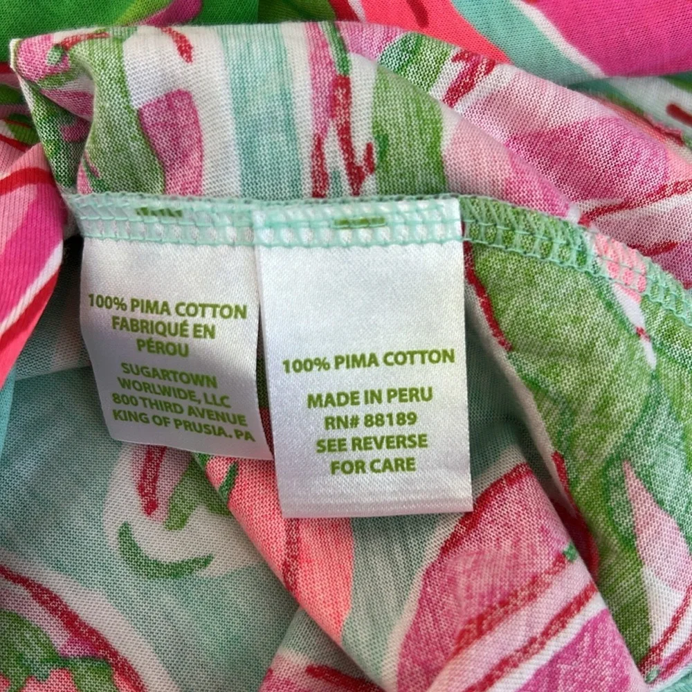 Lily Pulitzer Sarasota Floral Pintuck Tunic Size Medium - Picture 9 of 10